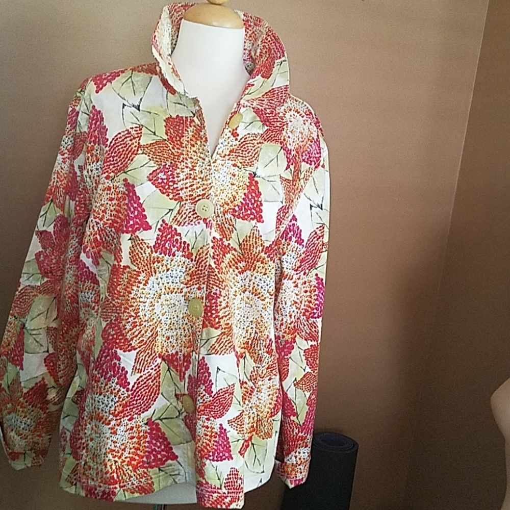 Chicos Cotton Sequined Jacket - image 5